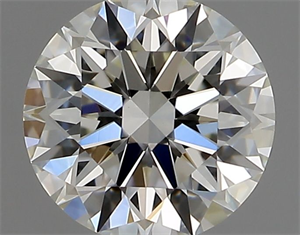 Picture of Natural Diamond 0.71 Carats, Round with Excellent Cut, H Color, VVS2 Clarity and Certified by GIA