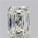 Natural Diamond 1.31 Carats, Radiant with  Cut, J Color, VS1 Clarity and Certified by GIA
