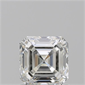 Diamante Natural 1.03 quilates, Asscher , Color I, claridad VVS2 y certificado GIA