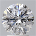 Diamante Natural 2.00 quilates, Redondo , Color D, claridad SI1 y certificado HRD