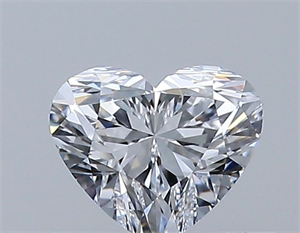 Picture of Natural Diamond 0.33 Carats, Heart with  Cut, D Color, VVS1 Clarity and Certified by GIA