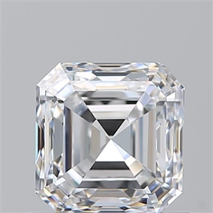 Picture of Natural Diamond 0.90 Carats, Asscher with  Cut, D Color, VS1 Clarity and Certified by GIA