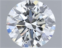 Natural Diamond 0.50 Carats, Round with Excellent Cut, H Color, VVS2 Clarity and Certified by IGI