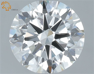 Picture of Lab Grown Diamond 1.30 Carats, Round with Ideal Cut, D Color, VS2 Clarity and Certified by IGI