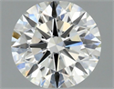 Natural Diamond 0.49 Carats, Round with Excellent Cut, J Color, VS2 Clarity and Certified by GIA