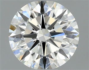 Picture of Natural Diamond 0.49 Carats, Round with Excellent Cut, J Color, VS2 Clarity and Certified by GIA