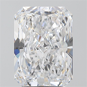 Foto Diamante Natural 3.50 quilates, Radiante , Color D, claridad SI1 y certificado GIA de