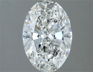 Picture of Natural Diamond 1.50 Carats, Oval with  Cut, F Color, SI1 Clarity and Certified by IGI
