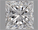 Natural Diamond 0.31 Carats, Princess with  Cut, E Color, SI2 Clarity and Certified by GIA