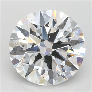 Picture of Lab Grown Diamond 3.20 Carats, Round with Ideal Cut, D Color, IF Clarity and Certified by IGI
