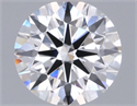 Lab Grown Diamond 1.01 Carats, Round with Ideal Cut, D Color, VVS2 Clarity and Certified by IGI