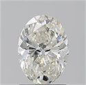 Natural Diamond 1.51 Carats, Oval with  Cut, I Color, SI2 Clarity and Certified by GIA
