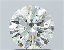 Natural Diamond 1.08 Carats, Round with Excellent Cut, K Color, SI1 Clarity and Certified by GIA