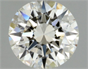 Natural Diamond 0.51 Carats, Round with Excellent Cut, J Color, IF Clarity and Certified by GIA