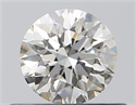 Natural Diamond 0.43 Carats, Round with Excellent Cut, J Color, VVS1 Clarity and Certified by GIA