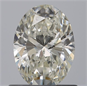 Natural Diamond 0.70 Carats, Oval with  Cut, H Color, VVS1 Clarity and Certified by IGI