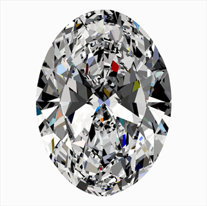 Picture of Natural Diamond 0.54 Carats, Oval with  Cut, H Color, VS2 Clarity and Certified by GIA