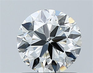 Picture of Natural Diamond 0.90 Carats, Round with Very Good Cut, H Color, VVS1 Clarity and Certified by GIA