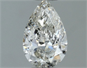 Natural Diamond 0.50 Carats, Pear with  Cut, H Color, SI2 Clarity and Certified by IGI