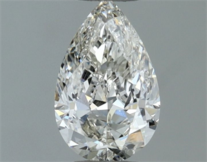 Picture of Natural Diamond 0.50 Carats, Pear with  Cut, H Color, SI2 Clarity and Certified by IGI