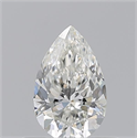 Natural Diamond 0.51 Carats, Pear with  Cut, H Color, VS1 Clarity and Certified by GIA