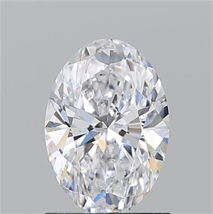 Picture of Natural Diamond 1.20 Carats, Oval with  Cut, D Color, SI2 Clarity and Certified by GIA
