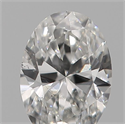 Natural Diamond 0.18 Carats, Oval with  Cut, F Color, SI1 Clarity and Certified by GIA