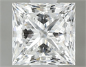Natural Diamond 0.61 Carats, Princess with  Cut, D Color, VVS2 Clarity and Certified by GIA