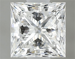 Picture of Natural Diamond 0.61 Carats, Princess with  Cut, D Color, VVS2 Clarity and Certified by GIA