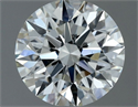 Natural Diamond 0.61 Carats, Round with Excellent Cut, H Color, VVS2 Clarity and Certified by IGI