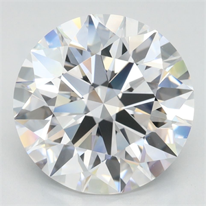 Picture of Lab Grown Diamond 3.82 Carats, Round with Ideal Cut, D Color, IF Clarity and Certified by IGI