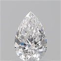 Natural Diamond 0.51 Carats, Pear with  Cut, E Color, VVS2 Clarity and Certified by GIA