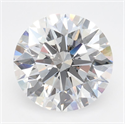 Lab Grown Diamond 2.60 Carats, Round with Ideal Cut, D Color, IF Clarity and Certified by IGI
