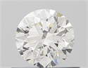 Natural Diamond 0.50 Carats, Round with Very Good Cut, F Color, SI1 Clarity and Certified by GIA