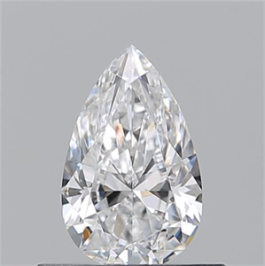 Picture of Natural Diamond 0.51 Carats, Pear with  Cut, D Color, VS2 Clarity and Certified by GIA
