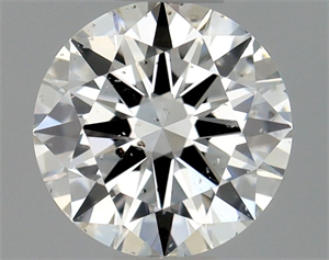 Picture of Natural Diamond 0.61 Carats, Round with Excellent Cut, H Color, SI2 Clarity and Certified by GIA