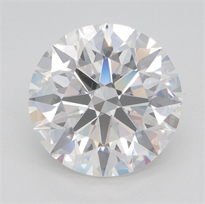 Picture of Lab Grown Diamond 3.45 Carats, Round with Ideal Cut, G Color, VS1 Clarity and Certified by IGI