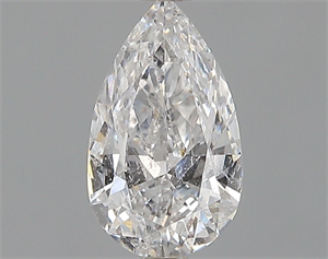 Picture of Natural Diamond 0.53 Carats, Pear with  Cut, D Color, I1 Clarity and Certified by GIA