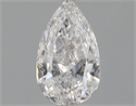 Natural Diamond 0.53 Carats, Pear with  Cut, D Color, I1 Clarity and Certified by GIA