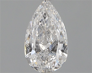 Picture of Natural Diamond 0.53 Carats, Pear with  Cut, D Color, I1 Clarity and Certified by GIA