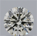 Natural Diamond 0.77 Carats, Round with Excellent Cut, K Color, VVS2 Clarity and Certified by IGI