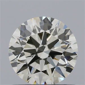 Picture of Natural Diamond 0.77 Carats, Round with Excellent Cut, K Color, VVS2 Clarity and Certified by IGI