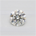 Natural Diamond 0.50 Carats, Round with Excellent Cut, K Color, SI2 Clarity and Certified by GIA