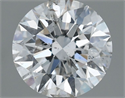 Natural Diamond 1.02 Carats, Round with Excellent Cut, F Color, I1 Clarity and Certified by GIA
