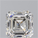 Natural Diamond 1.73 Carats, Asscher with  Cut, H Color, VVS1 Clarity and Certified by GIA