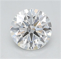 Lab Grown Diamond 1.06 Carats, Round with Ideal Cut, D Color, VVS1 Clarity and Certified by IGI