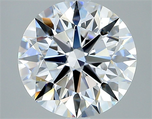 Picture of Natural Diamond 3.01 Carats, Round with Excellent Cut, D Color, VS2 Clarity and Certified by GIA