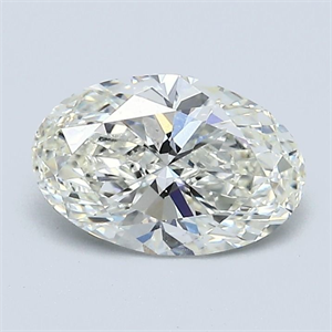 Picture of Natural Diamond 1.20 Carats, Oval with  Cut, J Color, VS2 Clarity and Certified by GIA