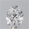 Natural Diamond 0.70 Carats, Oval with  Cut, D Color, SI1 Clarity and Certified by GIA
