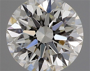 Picture of Natural Diamond 0.40 Carats, Round with Excellent Cut, I Color, VS1 Clarity and Certified by GIA